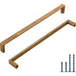 10 Pack 7.5 Inch(192mm) Kitchen Cabinet Handles Antique Brass Cabinet Pulls Kitchen Cabinet Hardware Drawer Pulls for Cupboard Wardrobe