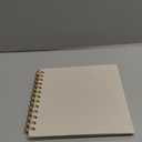 Craftelier - Ring Binder for Scrapbooking and Craft Projects | 30 Sheets Ivory White Colour | 190 gsm Weight | Gold Spiral Ring | Size 12" x 12" (30,5 x 30,5 cm)