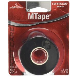 MUELLER M-Tape Athletic Sports Tape (Black), 10.0 YDS