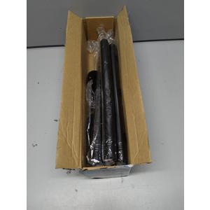 Double Shower Curtain Rod 28 to 75 Inches Elegant Double Shower Rod Adjustable Wall Mounted Double Shower Curtain Pole for Bathroom (Black, 28 to 75")