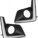 Pair Front Fog Light Cover Trim Set Compatible with Crosstrek 2016-2017 Left and Right Side Fog Lamp Bezel Textured Black 57731FJ420 57731FJ430