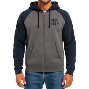 Icon Sports Officially Licensed FC Barcelona Zip Up Hoodie - Unisex Adult,XL