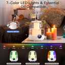 Humidifiers for Bedroom, 3L Tank for 30H 20dB Quiet Mist Time, Dual Nozzles, LED Lights, Smart Timer (2/4/8 Hours), Auto Shut-Off, Perfect for Baby and Large Rooms, (White)