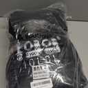 10L0L Golf Cart Cover 2/4/4+2 Passenger for Yamaha EZGO Club Car, Heavy Duty 420D Waterproof Windproof Durable Oxford Golf Cart Cover with 3 Zipper Doors for All-Weather Protection (Black/Silver)