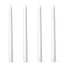 Everymoment White Taper Candles - 4 Pack 10 Inch Candlesticks - Dripless & Smokeless for 8 Hours - Unscented Paraffin Wax - Perfect for Wedding Christmas Halloween Holiday Dinner Table & Home Decor