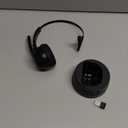 Bluetooth Headset, Wireless Headphone with AI Noise-Canceling Microphone On Ear Wireless Headset with USB Dongle for Computer Office (Black)