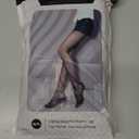 EXQUISLIFE Fleece Lined Tights Sheer Women - Fake Translucent Warm Pantyhose Leggings Sheer Thick Tights, for Winter (Medium, Black+black)