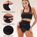 2 PCS Thong Shapewear with Tummy Control for Women, High Waisted Body Shaper Underwear Seamless Shapewear (S)