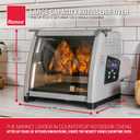 Ronco 6000 Platinum Digital Countertop Rotisserie Oven, 12-lb Capacity | Rotisserie chicken cooks perfectly, 3 functions - rotisserie, sear, no-heat rotation; basket included; auto shutoff