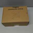 YOGES Charging Dock for Meta Quest 3S, Quest 3 Fast Charging Station with 2 Rechargeable Batteries kit, VR Heatset Charging Stand Dock for Oculus Quest 3/ Quest 3S Accessories, Support Elite Strap (White)