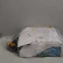 Qadory Inflatable Gaming Chair for Kids  Supports Up to 300 lbs, Includes Air Pump, Cup Holder, 2 Pockets  Durable Bean Bag Seat, Comfy Kids Gaming Chair & Top Gamer Chairs for Kid Room (Black, Orange)