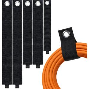 Heavy-Duty Extension Cord Holder 5-Pack, Three Sizes, Durable Nylon Cable Organizer Straps for Hanging CablesCords, Hoses, RopesTools and Outdoor Organization