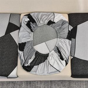 Sofa Cushion Cover Replacement Single/Loveseat Seat Couch Cushion Cover For Chaise Stretch Spandex Jacquard Fabric Sofa Slipcover Furniture Cover Machine Washable ( Color : C , Size : S ( 50-65cm) )