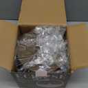 Eclipse Wall Candle Holder Set of 2, Metal Candle Sconces with Brushed Wood Grain and Gold Interior, Christmas Wall Decor for Living Room, Bedroom, and Modern Farmhouse