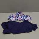 American Trends High Waisted Tankini Swimsuits for Women Flounce Top Tummy Control Bathing Suits (10-12, 19 Navy-purple Floral)