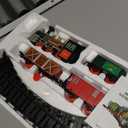 Electric Train Set for Kids Ages 48 | Train Set for Kids Ages 48 | Battery Powered Trains Sets with Lights & Sounds, Steam Locomotive Engine, Horses & Tracks  Classic Railway Toy Gift