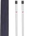 REDCAMP Aluminum Adjustable Camping Tarp Poles, Set of 2, 90" Telescoping Lightweight Tent Poles for Shelter, Hammock Rain Fly, Awning, 35.43-90.55in