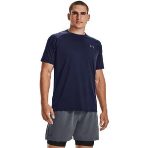 Under Armour Men's Tech Shirt Sleeve (Midnight Navy/Pitch Gray, XXL)