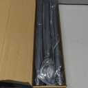 Closet Rods for Hanging Clothes, 17 to 99 Inch Stepless Adjustable Closet Rod, 1.3 Inch Diameter Metal Heavy Duty Closet Hanging Rod for Closet Wardrobes Laundry RV, Black