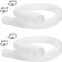 1.5 inch x 3ft Pool Skimmer Hose Replacement for Intex Above Ground Pool Hose, Pool Skimmer Pump Transfer Hose # 10531 25016-2 Pack