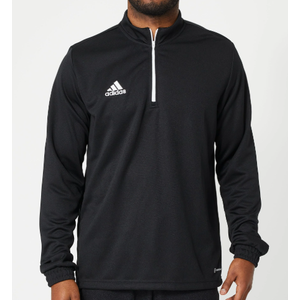 Adidas Men's Team Entrada 1/2 Zip Top  (X-Large, Black)