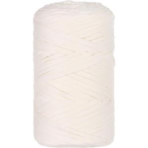 T-Shirt Yarn Crochet Yarn for Beginner, 400g/131 Yards Elastic Fabric Crochet Cloth T Shirt Yarn, Hand Knitting Yarn for Crocheting Bags/Baskets/Coaster/Rugs, Crocheting Projects DIY Crafts