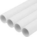 4Pcs 1-1/2 Inch PVC Pipe 17" Long White Sch40 Industrial PVC Pipes for Home DIY, Greenhouse, Garden, Farm, Workshop, Furniture Grade(1.50" x 17"L)