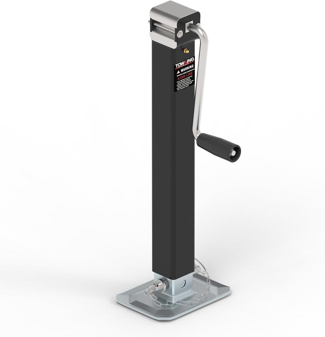 8000LBS Square Trailer Jack, 15" Lift, Heavy Duty Weld On Jack