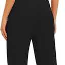 Darong Women's 2 Piece Outfits Lounge Sets Off Shoulder Short Sleeve Tops and High Waisted Wide Leg Pants Tracksuit Sets (Black, M)