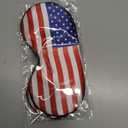 2 x Silk American Flag Sleep Masks,Soft American Eye Masks with Adjustable Strap,Comfortable Funny Sleeping Masks for Men,Women