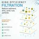Ronaqua 50 Micron Sediment Water Filter Cartridge 10"x2.5", NSF Certified, 4-Layer Filtration for any 10-inch RO Units & Whole House Systems, Compatible with Culligan P5, AP110, WHKF-GD05, 4 Pack