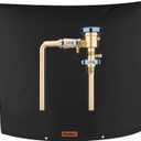 Winter Pipe Insulation Cover (5F) , Insulated Backflow Preventer Freeze Protection, Pump Cover, Sprinkler/Well/Valve Head Cover (Black 36''W x 36''H)