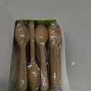 Premium Quality100% Biodegradable Spoons Made of Vegetable Fibers, 100 PCS of 6.7 Long Heavy-Duty and Splinter Free Eco-Friendly Spoons, Perfect Sustainable Cutlery for All Types of Occasions