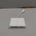 SD Card Reader USB C for iPhone / Phone/iPad/Mac/Laptop, Three Card Slot Micro SD Card Reader Supports SD Micro SD CF Card, Digital Camera Viewer Memory Card Reader Plug and Play