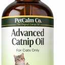 Advanced Catnip Oil for Cats - Lickable & Playable Formula to Promote Calm Behavior and Relaxation - Potent Liquid Extract for Food, Toys & Training - 2 fl oz,60ml