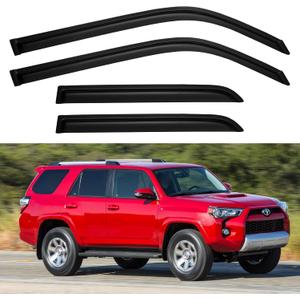Window Visors Rain Guards for 2010-2024 Toyota 4Runner, Out-Channel Window Vent Wind Deflectors Visors Shades for 10-24 4 Runner