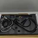 WANFAN Kitchen Sink Faucet with Pull Down Sprayer 2 Handle 3 in 1 Water Filter Purifier Faucets Black 0195R