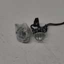 №0.5 Dog Chrome Metal Muzzles Wire Basket Adjustable Leather Straps Сircumference is 6.6-8.2 in The Length is 1.9-2.3 in