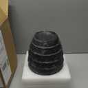 Kokrose Black Terracotta Vase, Black Vases Home Decor for Centerpieces, Large Vintage Rustic Flower Vase for Home Decor, Pottery Ceramic Vases, Table Top Fireplace Mantel Decor (11.2"H))