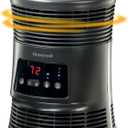 Honeywell HHF370B 360 Degree Surround Fan Forced Heater with Surround Heat Output Charcoal Grey Energy Efficient Portable Heater with Adjustable Thermostat & 2 Heat Settings, Black