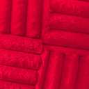 All Smiles Christmas Red Decorative Throw Pillow Covers 18x18 Set of 2 Faux Fur Plush Soft Fluffy Velvet Cushion Case Cozy Fuzzy Striped Pillowcase Home Decor for Bed Sofa Living Room
