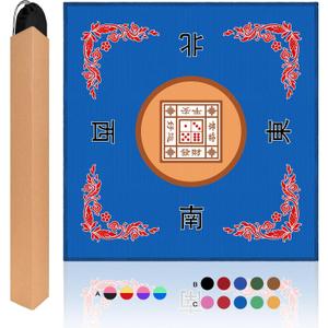 Mahjong Mat, 31.5 in x 31.5 in Mahjong Table Mat for Tile Game, Anti Slip and Noise Reduction Table Cover for Poker Card Board and Dominoes