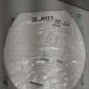 KOHLER 20111-0 Brevia, Slow Close Toilet Seat, Round Toilet Seat, Grip-Tight Bumpers Quick-Attach Hardware, White