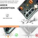 2 x Spooky Halloween Case for Samsung S24 Ultra, Slim Clear Cover with Cute Pumpkin & Ghost, Soft Touch Shockproof Bumper, 6.8" Protective Case