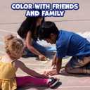 READY 2 LEARN Jumbo Sidewalk Chalk | Set of 20 | 9 Colors | Washable and Non-Toxic | Bulk Set of Chalk for Kids