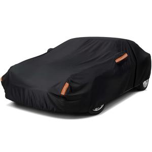 NEVERLAND Car Cover Waterproof All Weather for Automobiles, Outdoor Sedan Full Cover Heavy Duty Protection Snow Anti-UV Windproof for BMW/Mercedes-Benz/Audi/Honda/Toyota (Size:208''L x 78''W x 59''H)