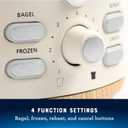 Oster 2-Slice Toaster with Extra Wide Slots, Bagel Toaster, Oat Milk
