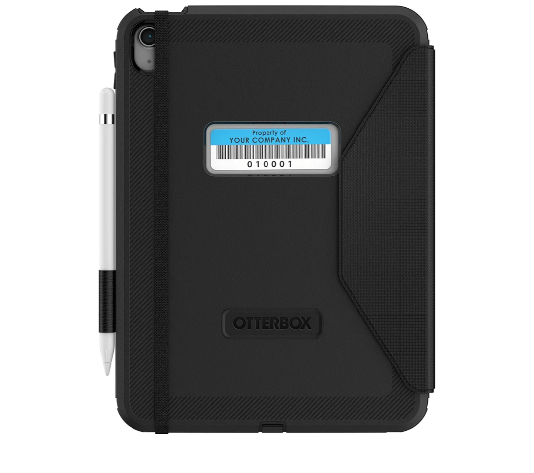 OtterBox Defender for Business Folio Accessory (Folio ONLY) for iPad (A16) & iPad 10th Gen - Black (Non-Retail Packaging)
