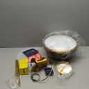 JONATHAN Y JYL9536A Homer 13" 1-Light Modern Industrial Iron LED Dome Pendant, Classic, Cottage, Farmhouse, Industrial, Rustic, Transitional, Office, Living Room, Kitchen, Foyer, Black/Brass Gold