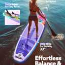 SLOOSH Inflatable Stand Up Paddle Board, 10'6" Inflatable Paddle Boards with Premium Accessories, Non-Slip EVA Deck, Ultra-Light Carry Bag Pump, Meander SUP for Youth & Adults